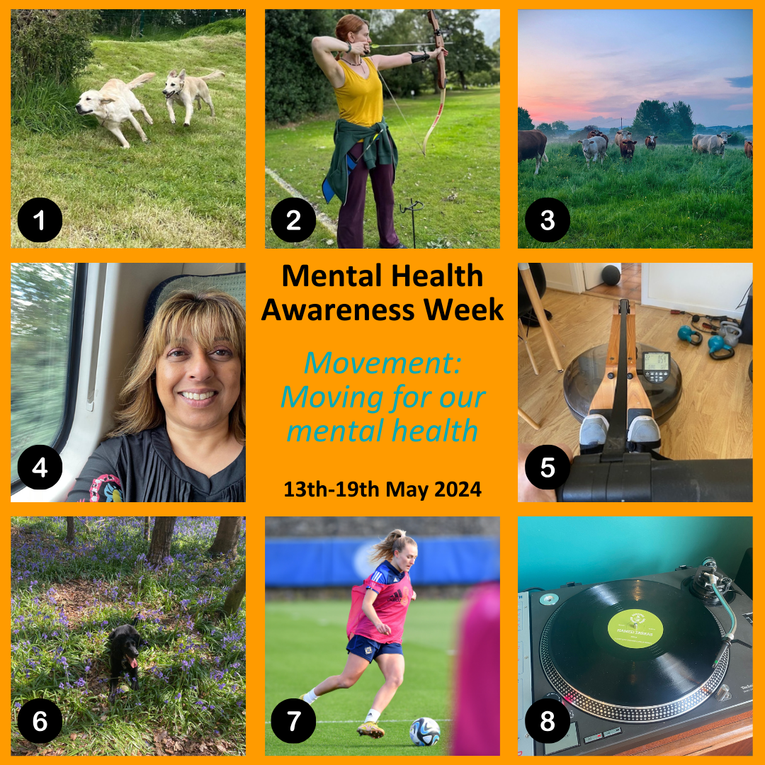Reflecting on #MentalHealthAwarenessWeek with the theme of movement
